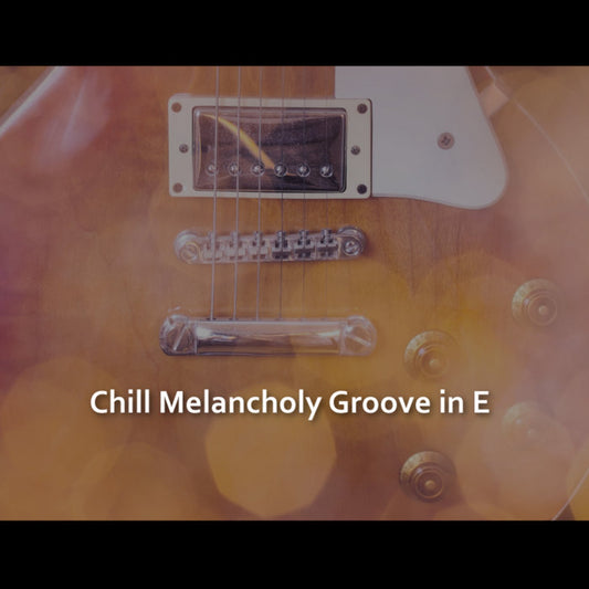 Chill Melancholy Groove Backing Track in E