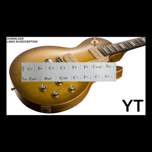 Melodic Blues Guitar Backing Track C