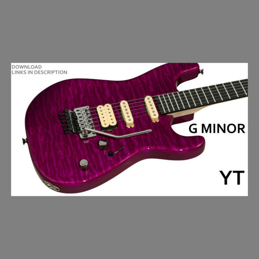 Melodic Heavy Rock Backing Track G Minor